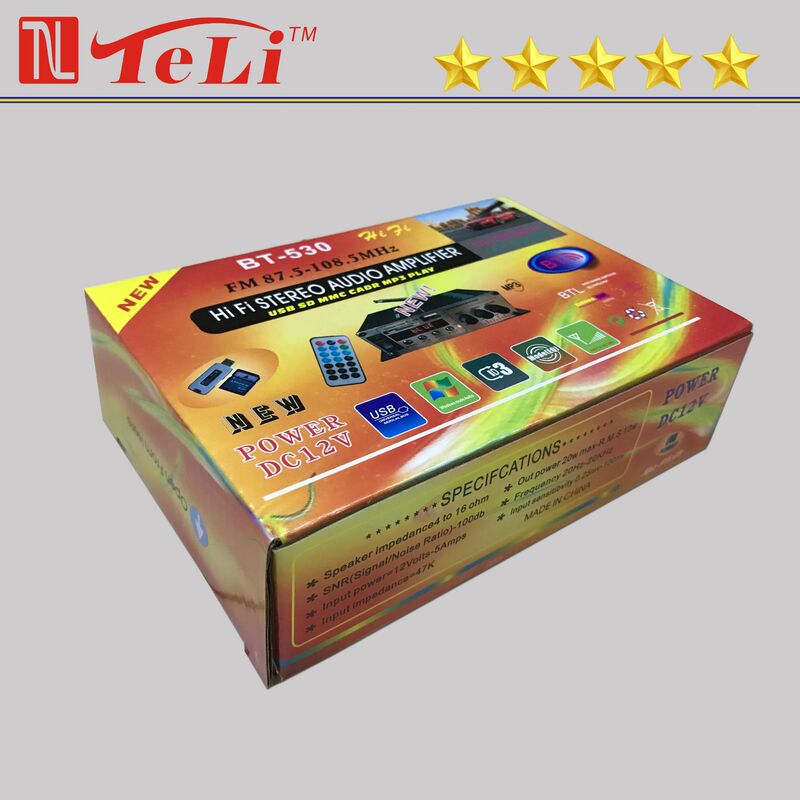 Teliブルートゥース小型アンプBT-530カードを読むusb fm fm fmラジオ12vアンプアマゾン|undefined