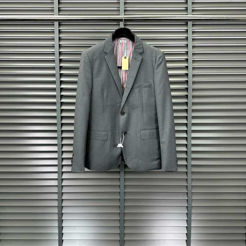 TB suit solid color wool suit collar casual all-match top men's and women's same simple long-sleeved suit jacket suit