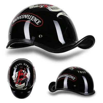 and Summer Electric Battery Safety Helmet, Motosiklet kaskı (dəbilqə) - red-witch-brown-lenses-m