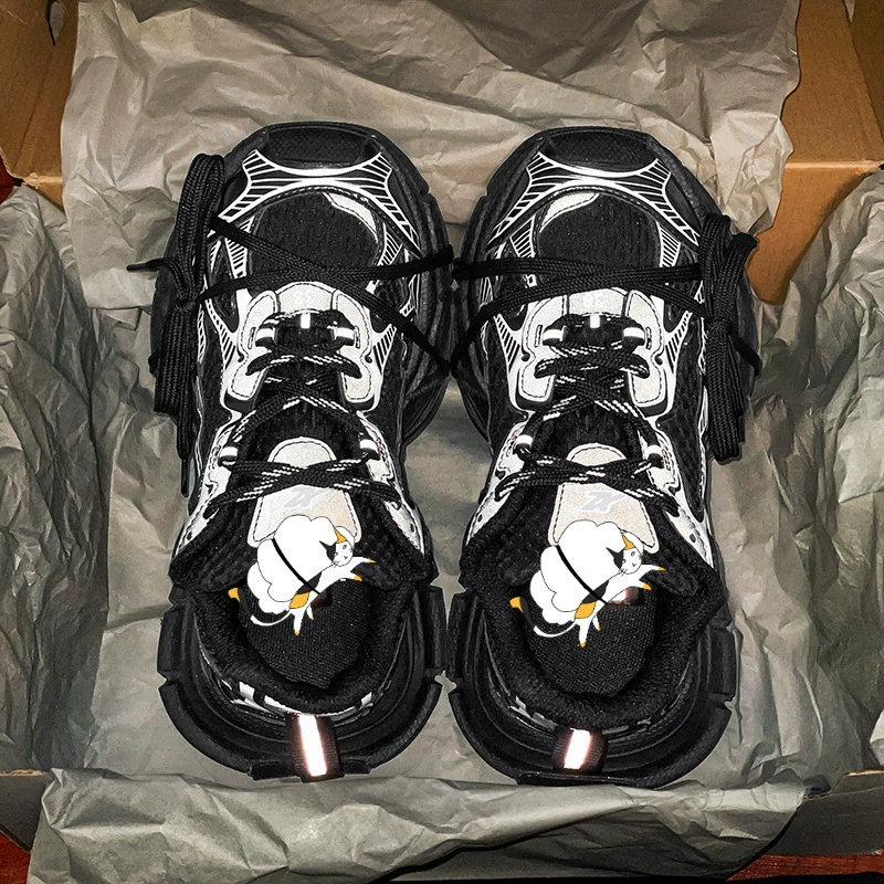 Кроссовки‑«dad shoes» Paris 3XL — унисекс, массивная подошва, повседневные спортивные