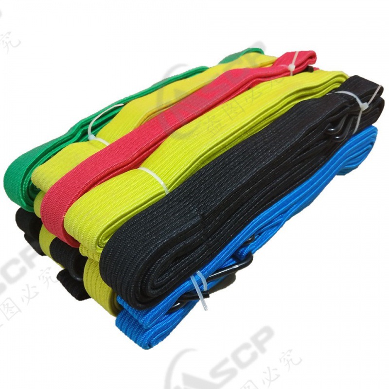 山地车自行车电动车捆绑绳 摩托车弹力绳拉力绳 彩色行李绳