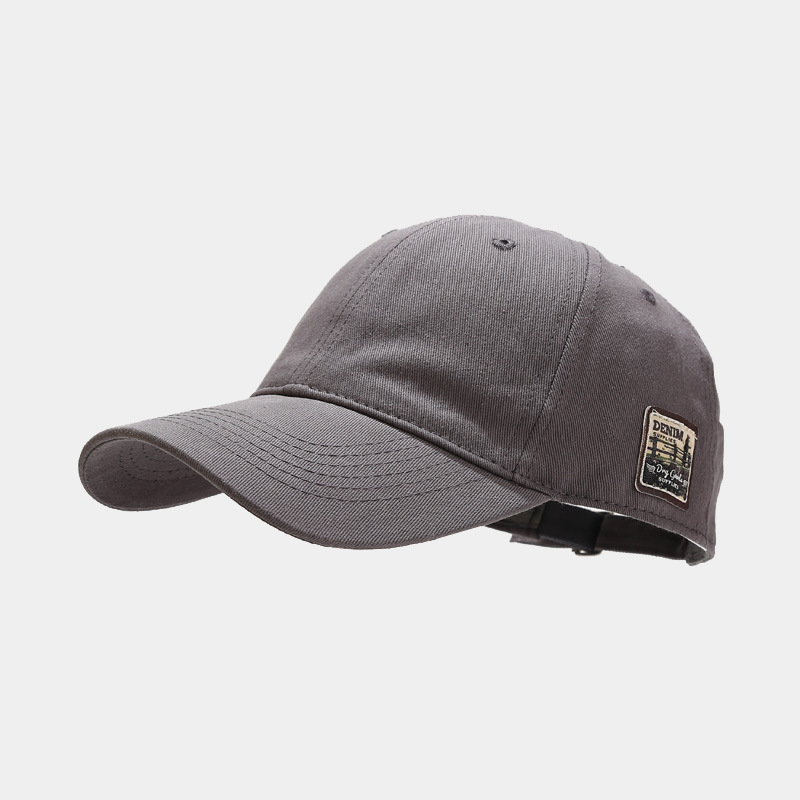 Retro patch big head circumference baseball cap show face small street trend hip-hop peaked cap couple casual hat_voghion.com