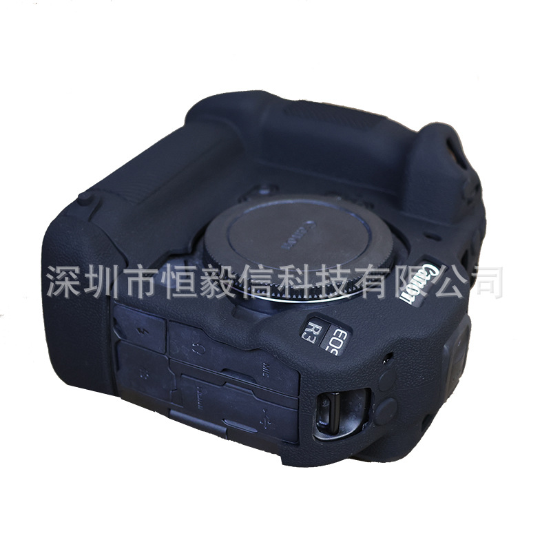 CANON EOS R3 미러리스 카메라 가방에 적합 EOSR3 실리콘 케이스 R3 부드러운 고무 케이스 보호 커버 전체 커버