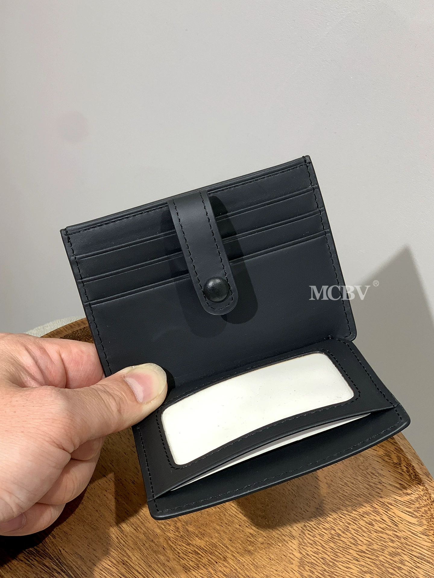 Плетеный держатель карт MCBV, сумка для документов для мужчин и женщин, кожаный кошелек, натуральная кожа, съемный лист