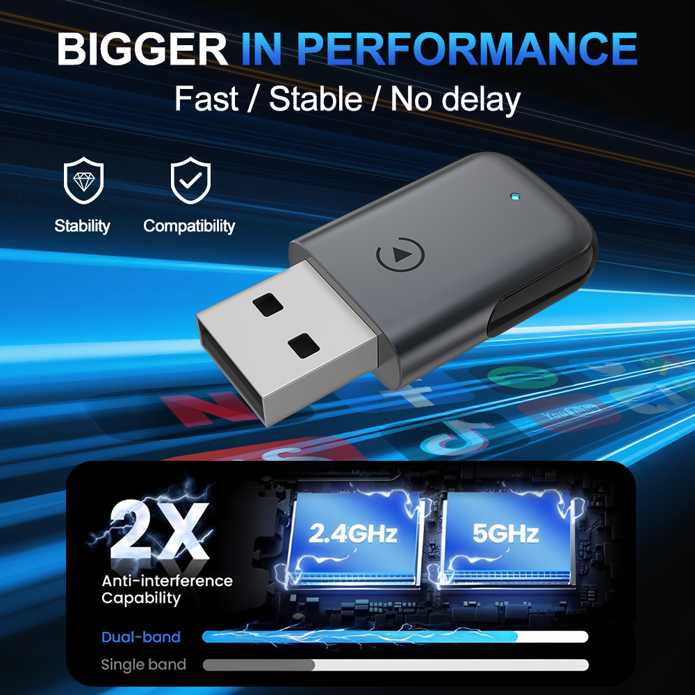Cross-Border Carplay Box Wired to Wireless Box, Apple Android Auto Car-Machine Connectivity Box, Smart Adapter