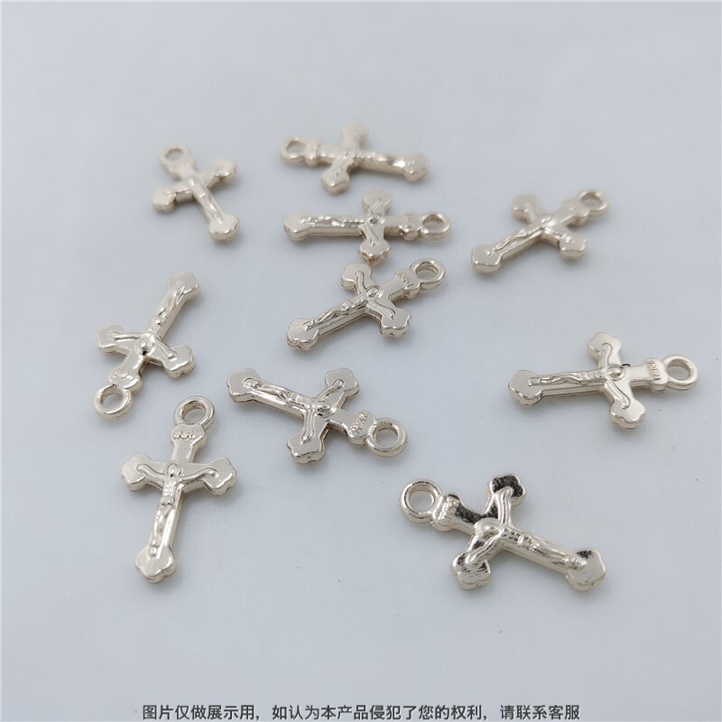 Crucifix Nail Stickers Die-Casting DIY Nail Art Accessories Mini Metal Western European Dollar Elements Accessories