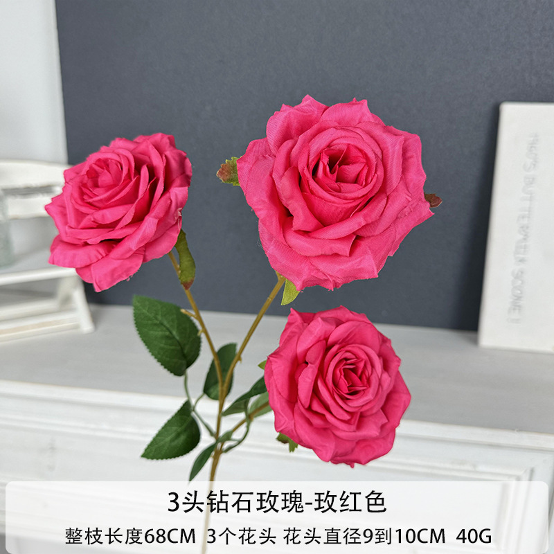 3 rosas de diamante