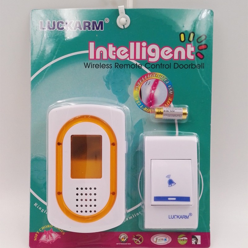 品质款无线遥控门铃 音乐直流门铃带闪灯