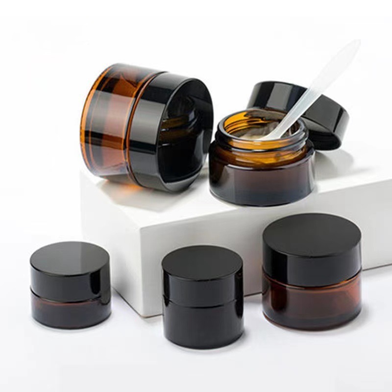 20g 30g分装膏霜瓶茶色50g面霜瓶棕色小样瓶分装瓶化妆品瓶