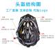 Factory direct supply integrated bicycle road bike mountain bike riding helmet safety helmet ventilated light