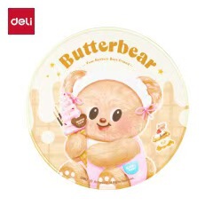 Deli Hy453 Butter Bear Mouse Pad for Students and Children Thickened Wear-Resistant Mouse Pad Game Mouse Pad