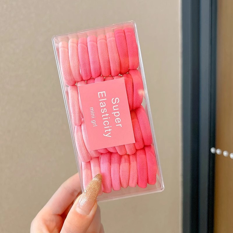 Niños elásticos no lastiman el cabello de la banda de goma de cabello de niñas adornos para el cabello de bebé cabello de pulgar de color anillo de cabello de cabello de cabello