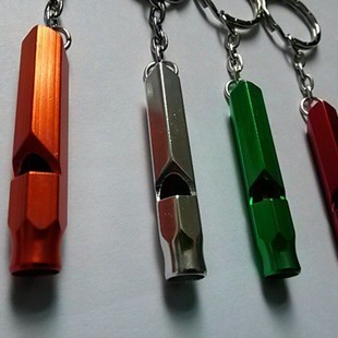 Supply of Hexagonal Aluminum Alloy Whistles, Personalized Diamond-Shaped Colorful Whistles