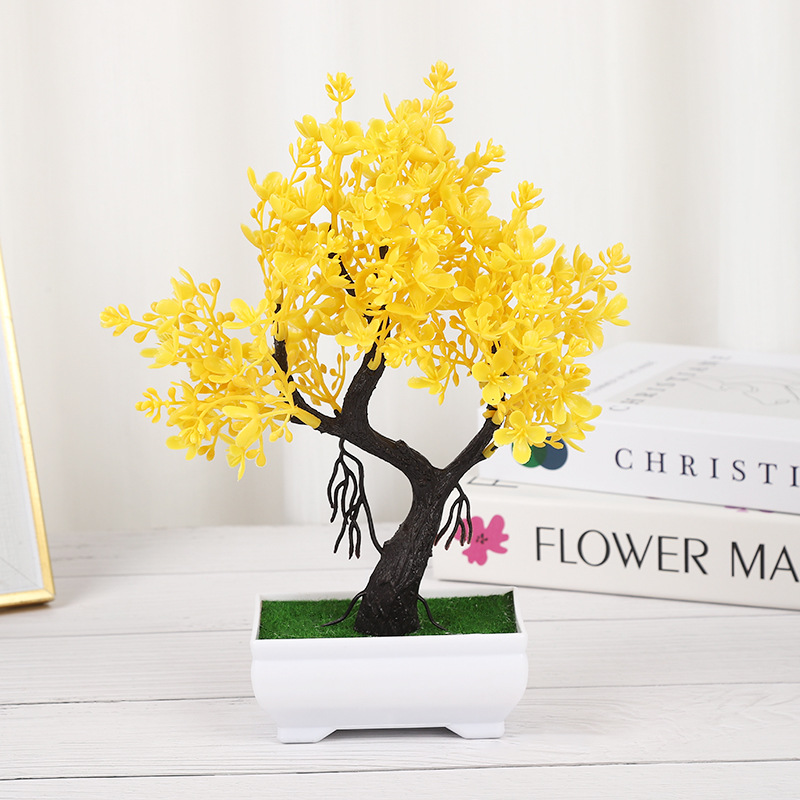 Nuevo estilo chino curvado Plum bonsai decoración hogar creativo medio-antiguo curvado ciruelo pasillo sala de estar simulación Decoración image 9