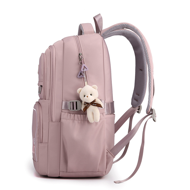 Ultra-ligero de gran capacidad junior high school student schoolbag estudiante universitario viaje mochila impermeable estudiante de secundaria de alto aspecto chica mochila