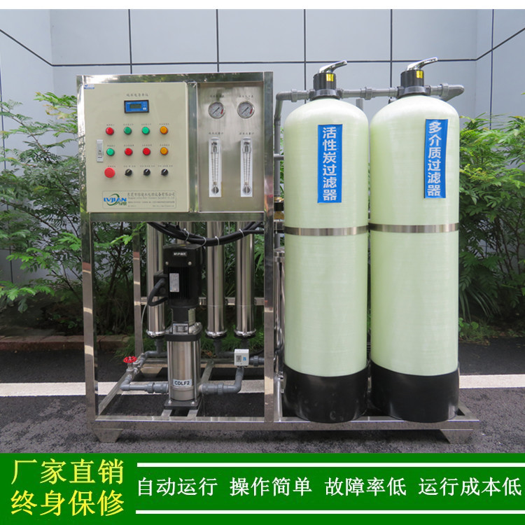 1t/h净化水水处理设备生产厂家小型工业RO纯水设备反渗透设备