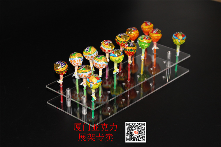 棒棒糖架子展示架棒棒糖多孔展示陈列支架小卖部单面零食轻量级货