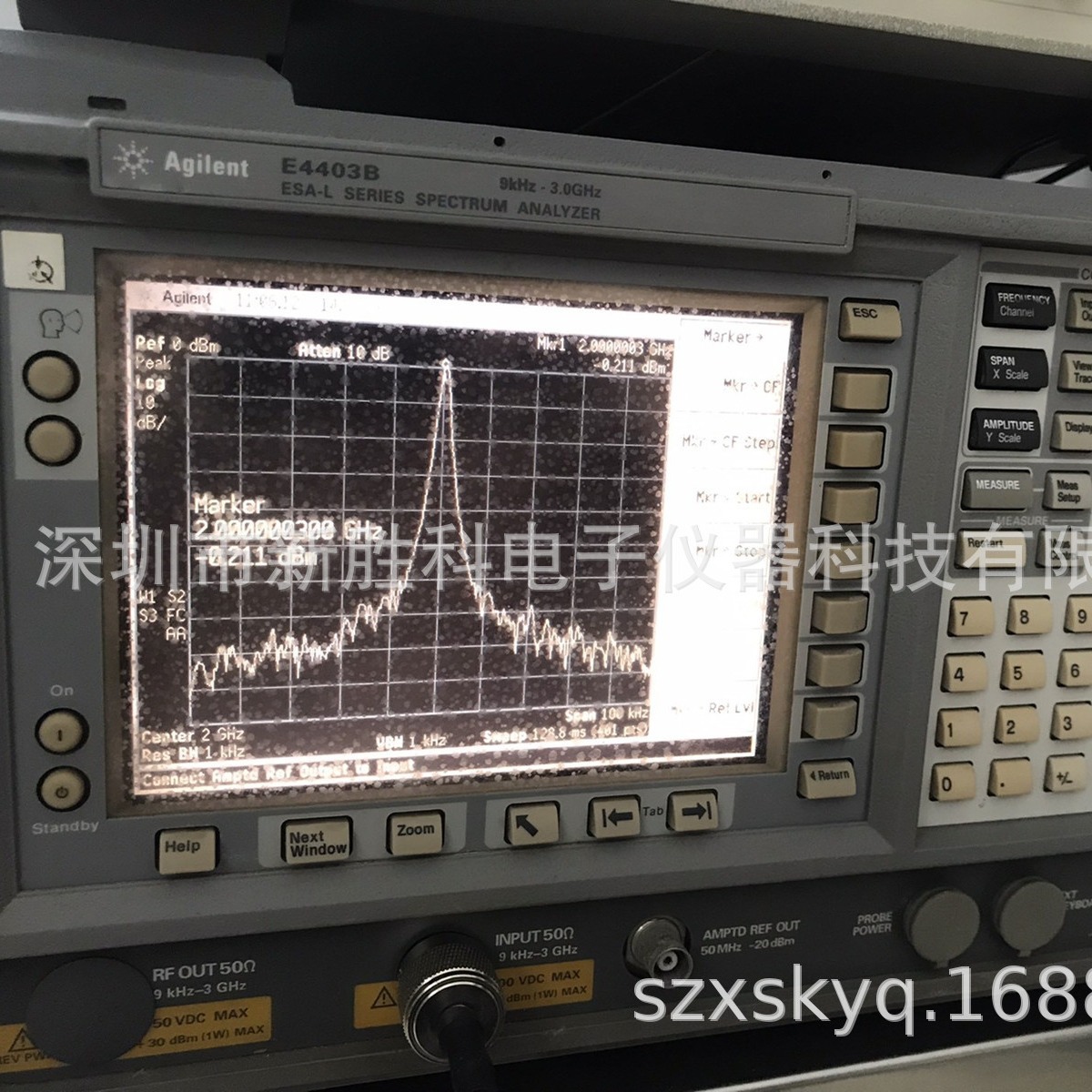 二手Agilent安捷伦E4403B 9kHz-3GHz ESA频谱分析仪E4402B