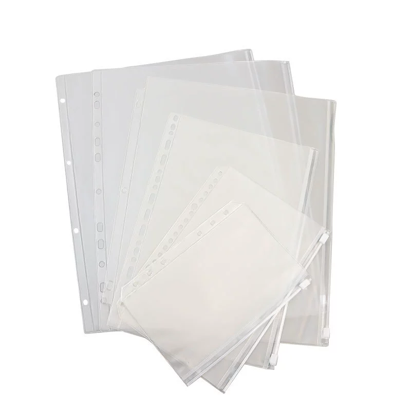 Simple live pages zipper bag storage bag 6 -hole, 9 holes, 20 holes, 26 -hole A5 live page B5 border bag inside bag pages