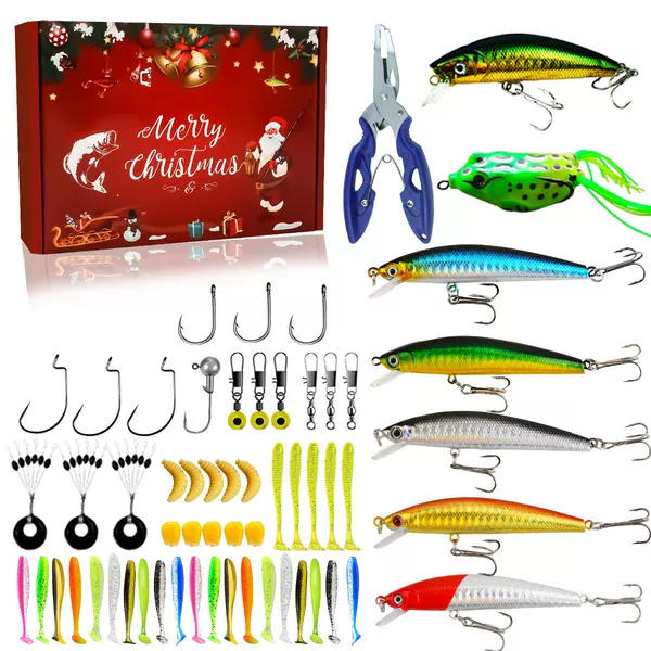 Cross-border new 113 pieces of fishing bait suit lure fishing enthusiasts Christmas creative gifts wholesale