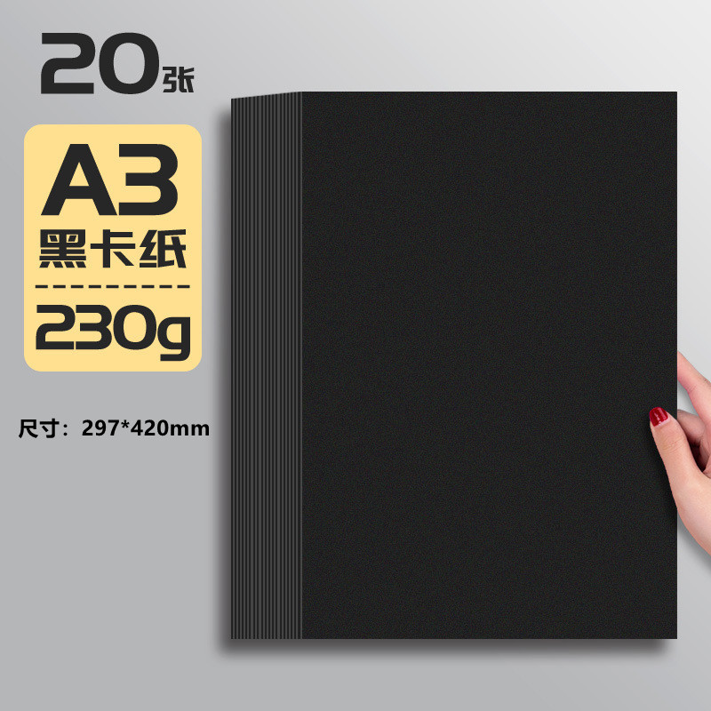 Cartón negro al por mayor pintura retro grueso estilo antiguo tarjeta negra embalaje decorativo fondo clásico hecho a mano cartón duro