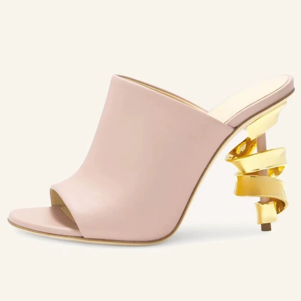 Сексуальные босоножки на высоком каблуке с квадратным носком, рыбьим ртом, металлическим асимметричным каблуком, на шнурках, без застежки, больших размеров, модные, с открытым носком.