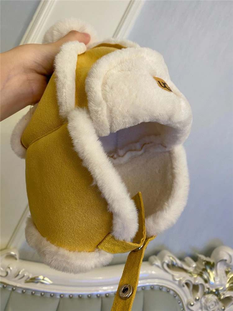 Color Block Pattern Winter Season Women'S Gender Patchwork Design Women's Fashion Color Block Patchwork Eaveless Trapper Hat