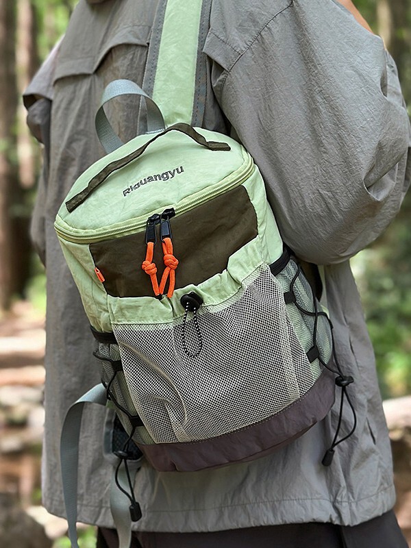 跨境新款尼龙防刮爬山双肩包大容量户外徒步登山包简约轻便旅行包|undefined