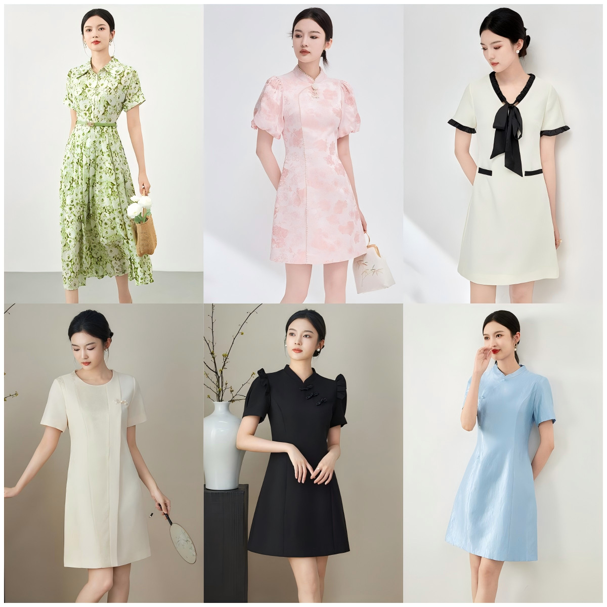 Đầm maxi nữ thắt eo mùa hè kiểu mới — 2413411 - Da đen