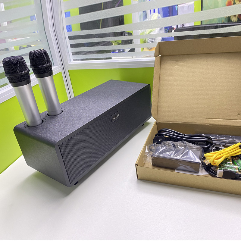 K-canción micrófono de sonido K-canción altavoz con micrófono de voz ktv una fuente de fábrica de máquina de canto