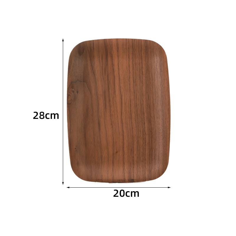 Paleta rectangular de sauce de agua, bandeja de estilo japonés personalizada, bandeja de madera de punto oeste, bandeja de madera personalizada, panadería