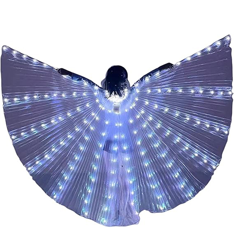 Alas LED para Danza de 360 Grados de Poliéster Luminoso para Fiesta