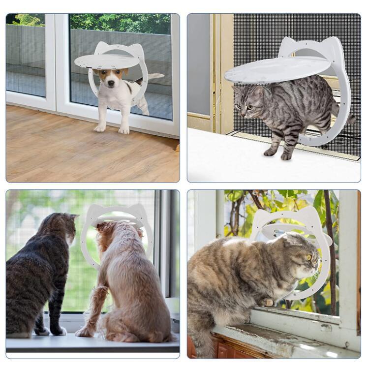 越境猫用品猫門犬門穴は出入り方向をコントロールできます。ペット門猫犬舎ペット用品|undefined