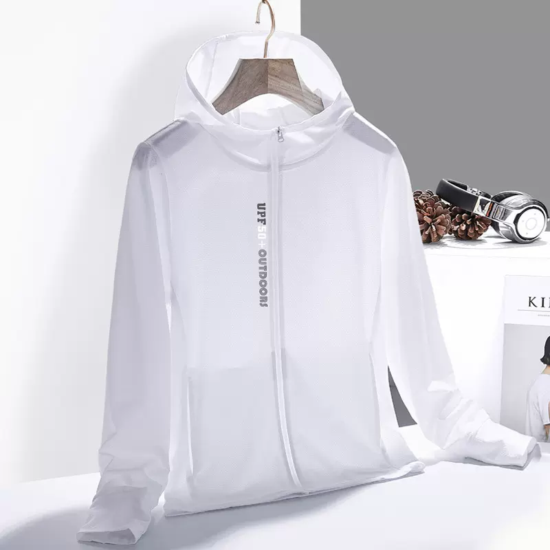 防晒衣男防紫外线UPF50+冰丝长袖透气夏季钓鱼薄款皮肤衣女潮外套