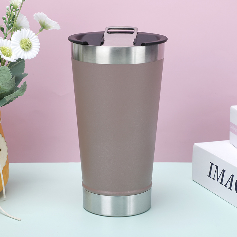 Ventas transfronterizas de acero inoxidable 304 con abertura de botellas de cerveza de acero inoxidable 304 tazas de aislamiento de automóviles tazas de hielo