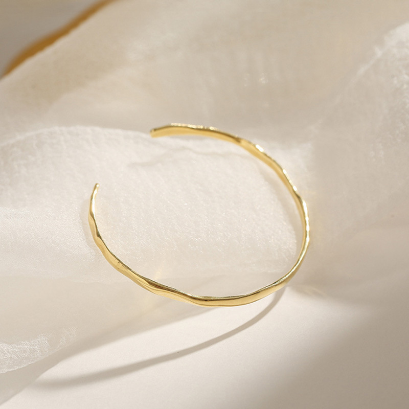 South Korea Irregular Glossy Open Copper Bracelet Wholesale Jewelry