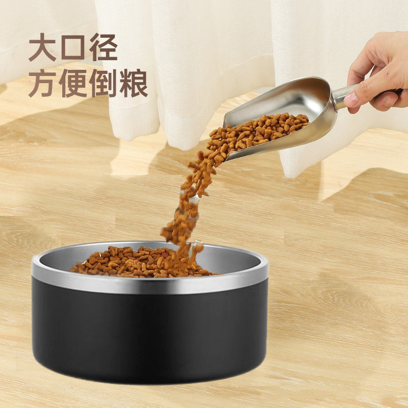 Fabricantes de acero inoxidable al por mayor cuenca redonda para perros, cuenca para gatos, cuenco de alimentación al vacío para mascotas, cuenco de alimentación para perros de gran capacidad