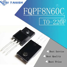 10pcs/lot FQPF8N60C 8N60C 8N60 600V 8A MOSFET N-Channel tran