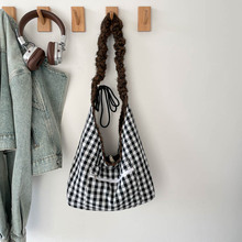 毛绒花朵刺绣单肩包秋冬甜美小众毛绒包文艺森系托特包韩版托特包