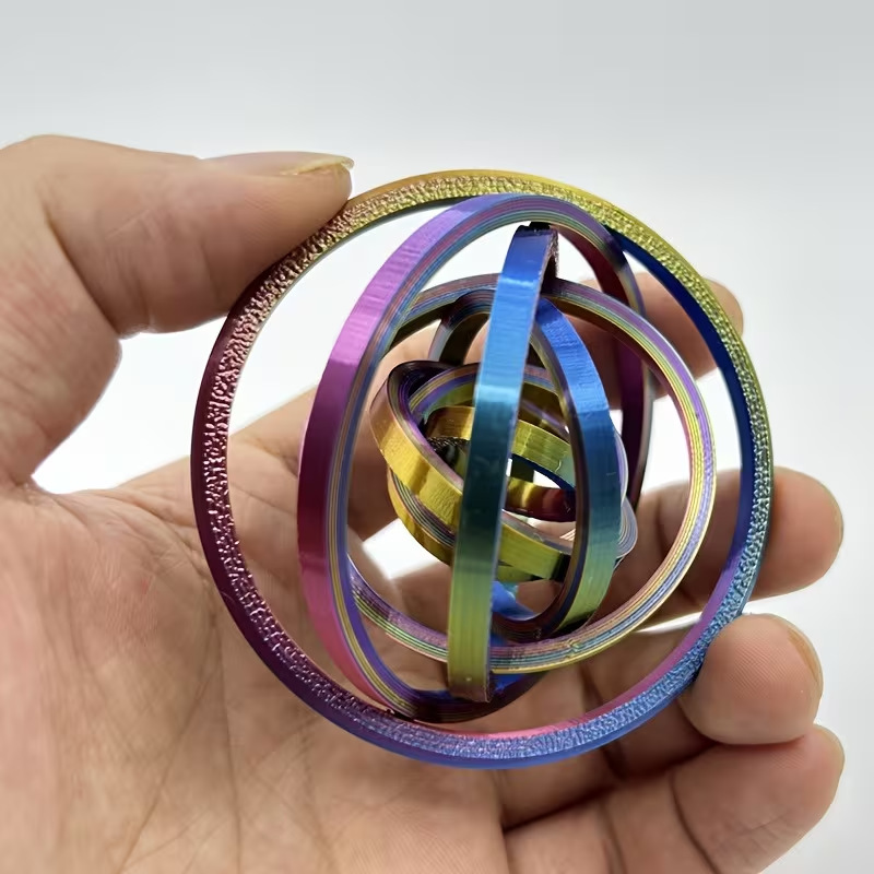 Spinning top for finger