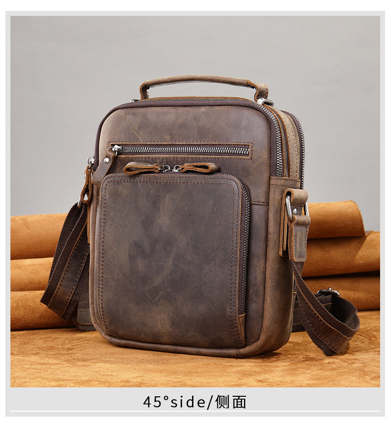 Túi đeo chéo nam da thật da ngựa điên phong cách retro, túi đeo vai đựng vừa máy tính bảng 8 inch — 1323 màu nâu, 1323cà phê, 6097 cà phê đen, 6097 màu nâu chi tiết 66