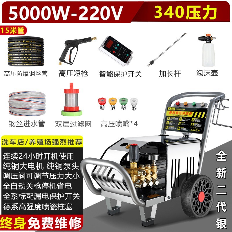 Cleaning Machine: Shuǐbèng High pressure car wash water gun - 50kw-340-220v-15