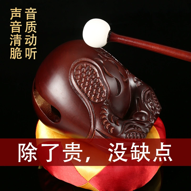 Сохраните Solid Wood Temple Fish для чтения Сутр - ручная резьба из тика