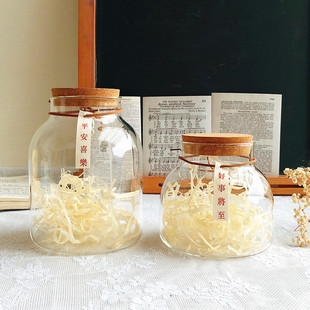 Ping An Joy Star Bottle Blessing Wishing Bottle Paper Star Bottle Star Jar Transparant Glass Bottle Gold New Style