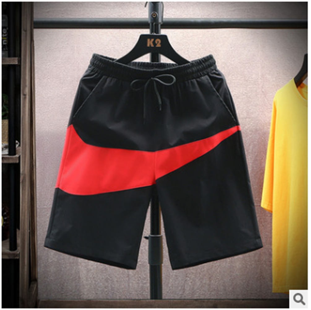 Cross-border Foreign Trade Fast-drying Sports Leisure Fashion Loose Color Stitching Straight Barrel Boys Beach Shorts