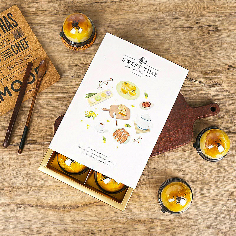 中秋冰皮流心月饼蛋黄酥包装盒烘焙点心空盒2022新款盒子批发礼盒