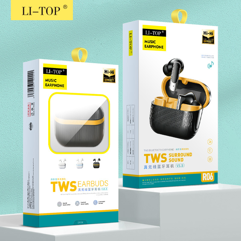 Lito R06 Wireless Bluetooth 5.5 kompatibel mit Mobiltelefonen stabiler Sitz kristallklarer Surround-Sound lange Akkulaufzeit TWS Ohrhörer - 2