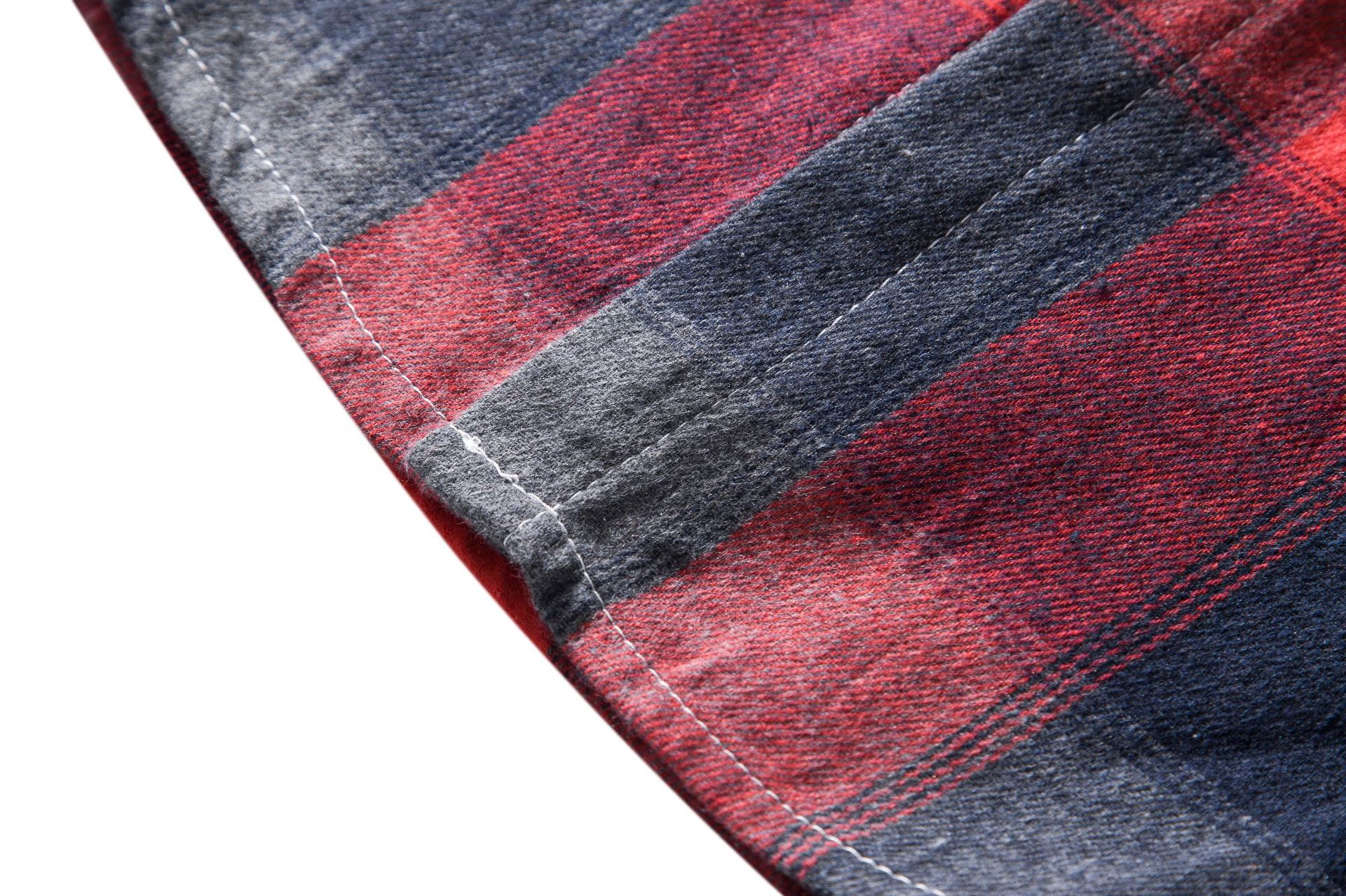 Herren Flanellhemd Mit Kapuze Kariertes Oversized Freizeithemd_voghion.com