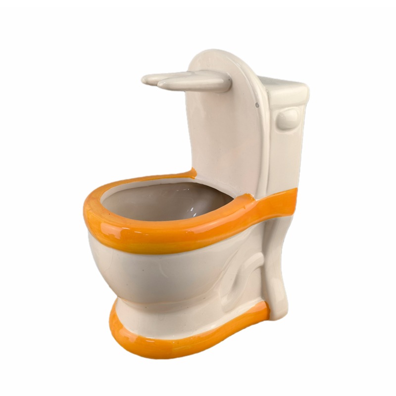 Baño de cerámica animal baño de cuatro piezas enjuague de vaso de baño marco de cepillo de inodoro porcelana blanca moderna simple