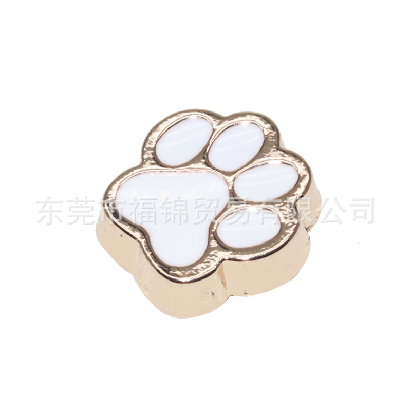 Nuevos accesorios de zapatos de hormigón, botones de zapatos de fruta metálica, accesorios de zapatos de flores del centro comercial